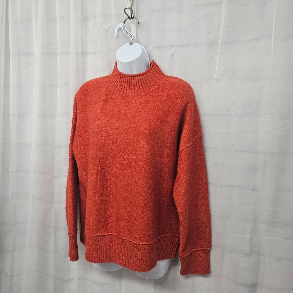Universal Thread Orange Mock Neck Sweater Preppy … - image 5